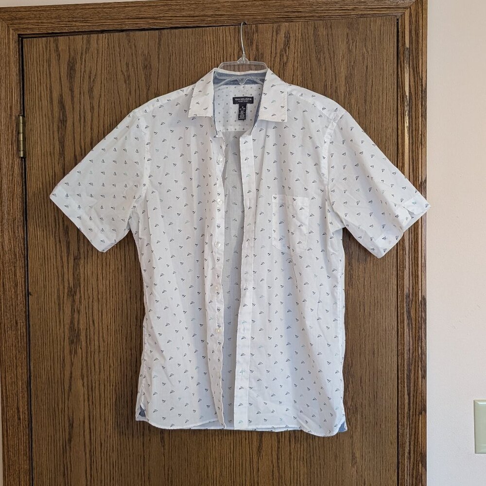 Mens Button Down Short Sleeve Shirt